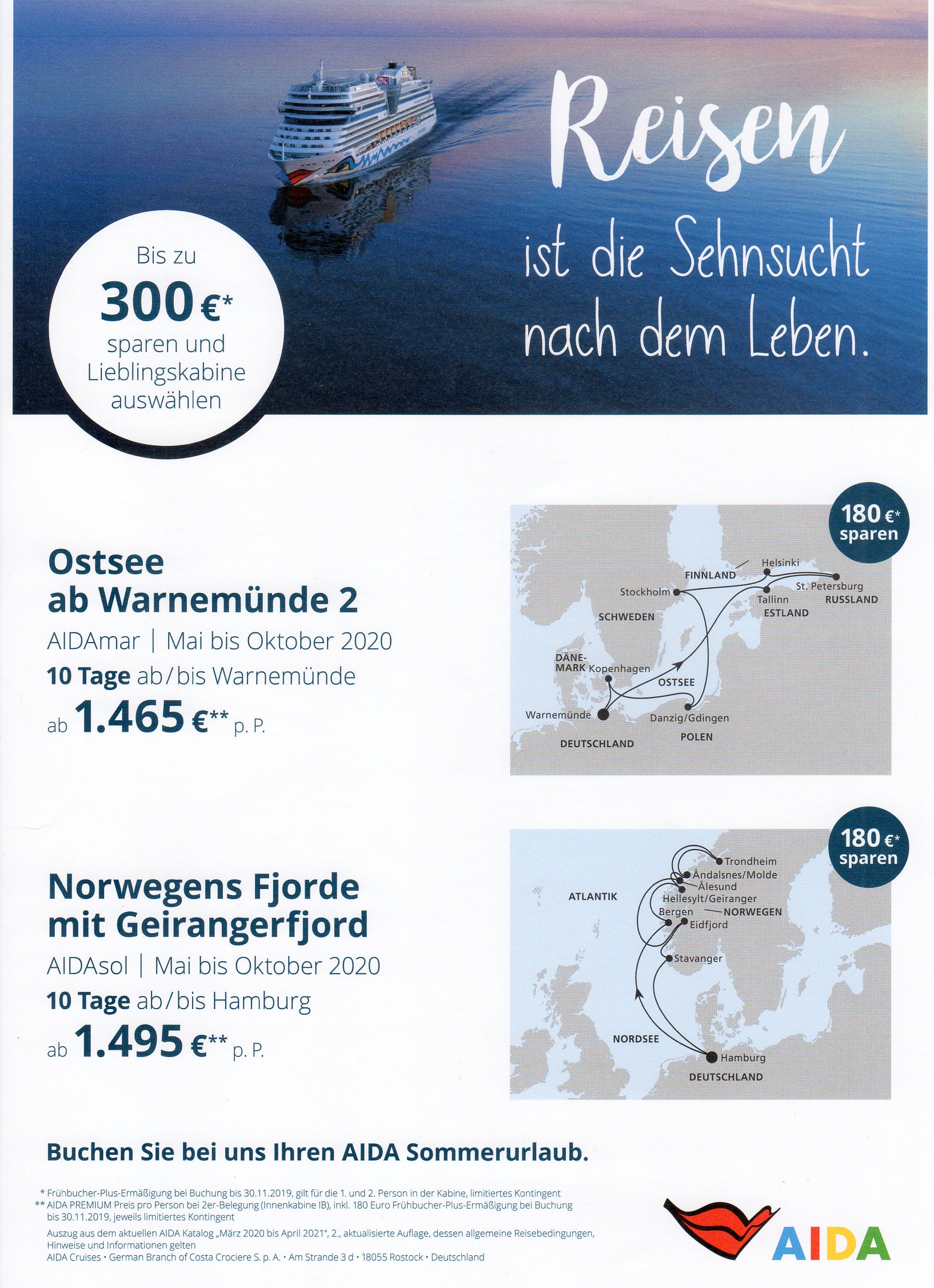 aida reisen is die sehnsucht